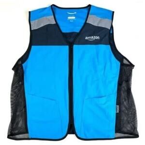 Amazon Flex Reflective Safety Delivery Vest Blue XS/S
